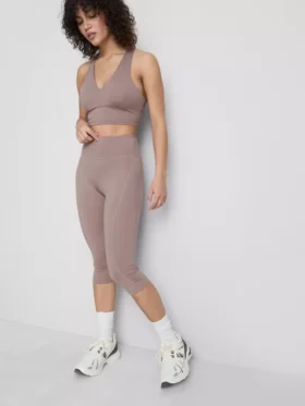 Aktiva capri-leggings med hög midja