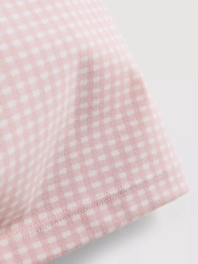 Aktiva shorts i gingham med hög midja