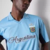 Argentina kortärmad nät-T-shirt