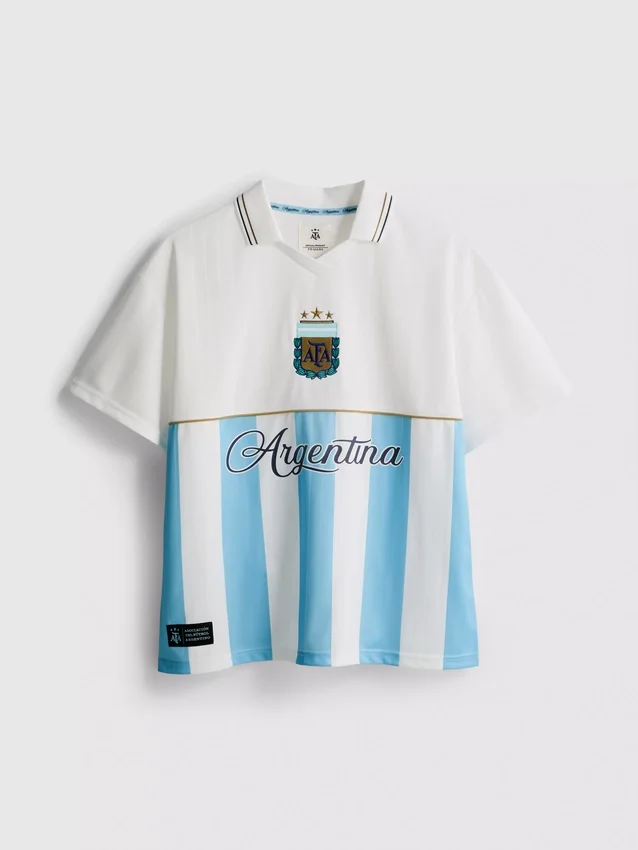 Argentinsk fotbollströja med krage