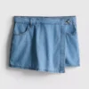 Asymmetrisk skort i bomullsdenim