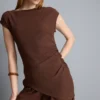 Asymmetrisk skrynklig topp