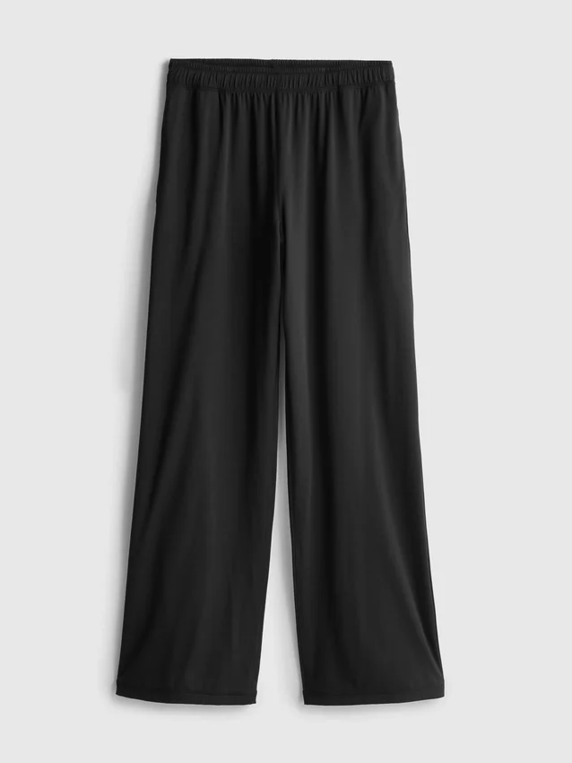 Athleisure-byxor med vida ben