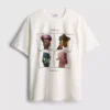 Avslappnad Gorillaz-T-shirt med musikmotiv