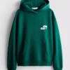 Avslappnad hoodie i sportklubbstil