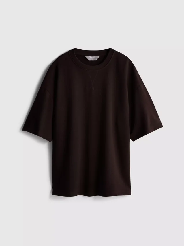 Avslappnad T-shirt med hög bomullsandel