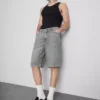 Avslappnade jeansshorts