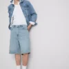 Avslappnade jeansshorts