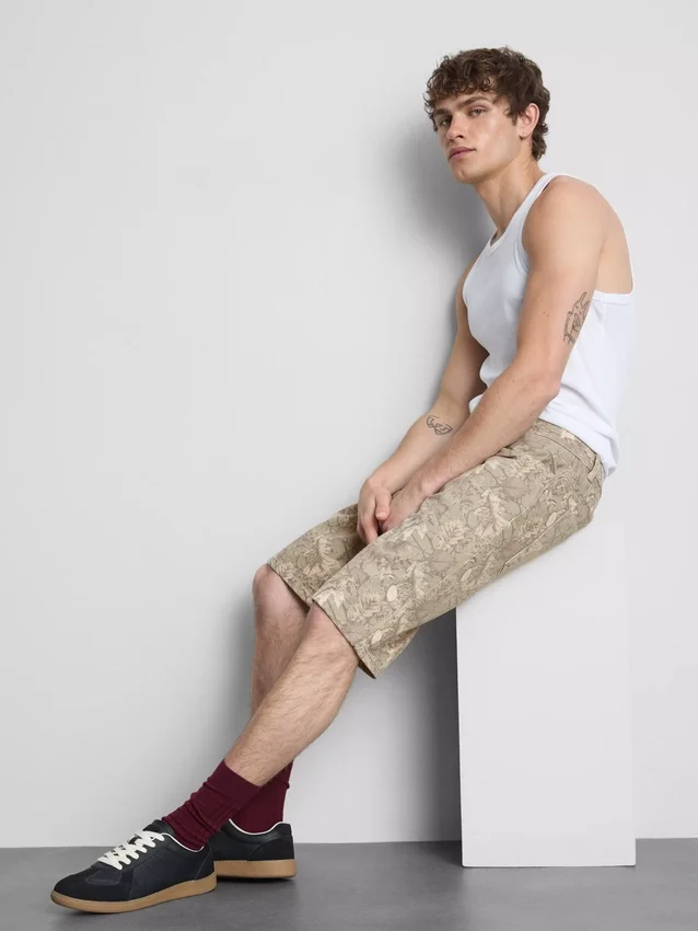 Avslappnade jeansshorts