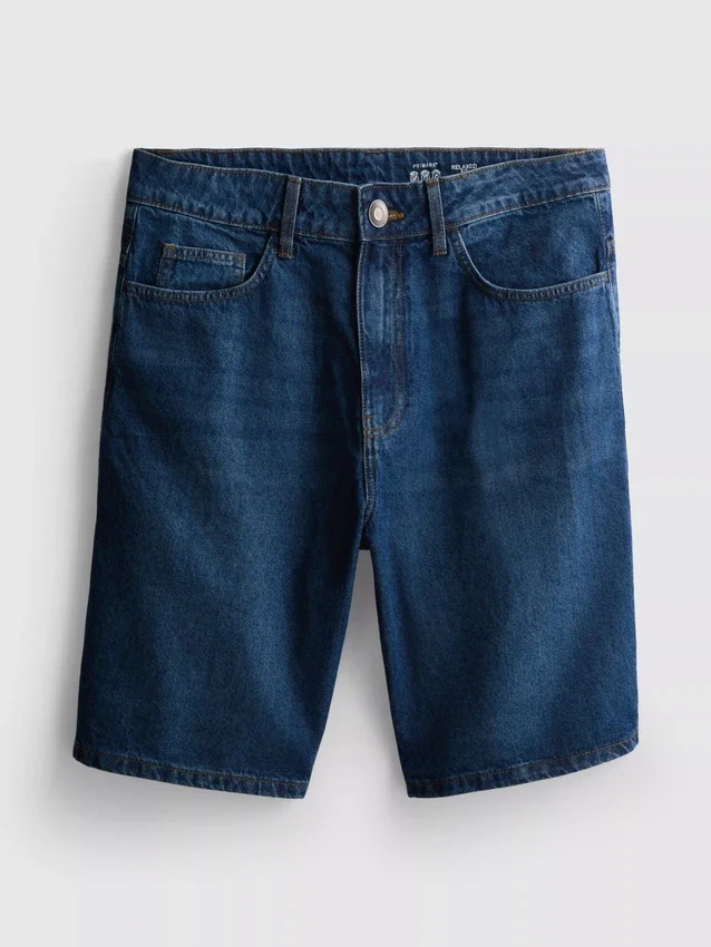 Avslappnade jeansshorts