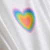 Baby-T-shirt med stolthetshjärta i bomullsrik blandning
