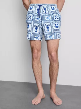 Badshorts med textur som liknar medelhavskakel