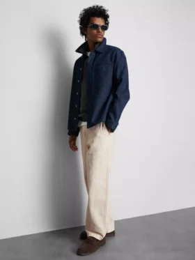 Baggy-chinos med medelhög midja