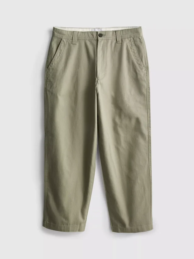 Baggy-chinos med medelhög midja