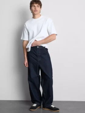 Baggy-jeans med medelhög midja
