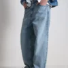 Baggy-jeans med medelhög midja