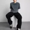 Baggy-jeans med medelhög midja