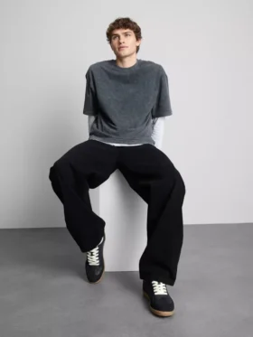 Baggy-jeans med medelhög midja