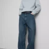 Baggy-jeans med medelhög midja