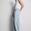 Baggy-jeans med medelhög midja