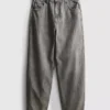 Baggy-jeans med medelhög midja