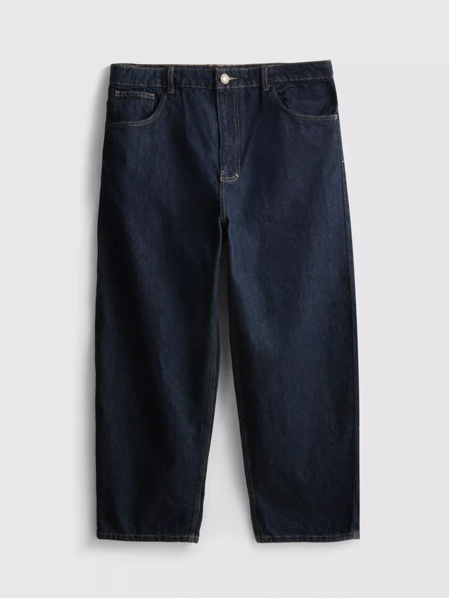 Baggy-jeans med medelhög midja