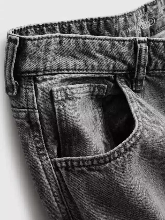 Baggy-jeans med medelhög midja