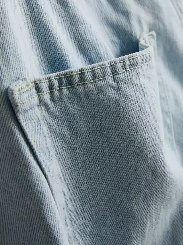 Baggy-jeans med medelhög midja