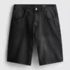 Baggy-jeansshorts med medelhög midja