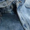 Baggy-jeansshorts med medelhög midja
