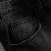 Baggy-jeansshorts med medelhög midja