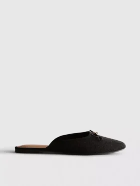 Ballerina-sandaler med rosettdetalj