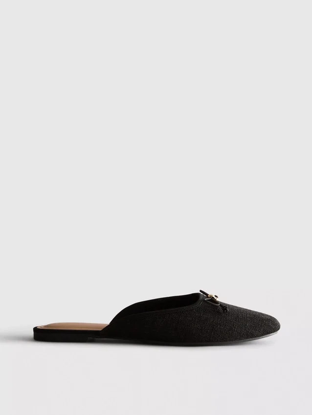 Ballerina-sandaler med rosettdetalj