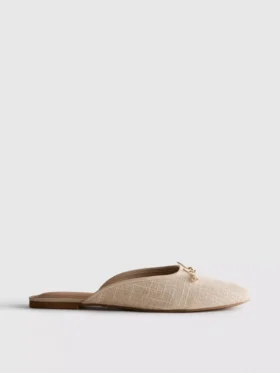 Ballerina-sandaler med rosettdetalj