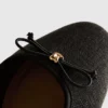 Ballerina-sandaler med rosettdetalj