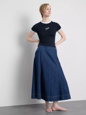 Barn-T-shirt i bomull med tryck