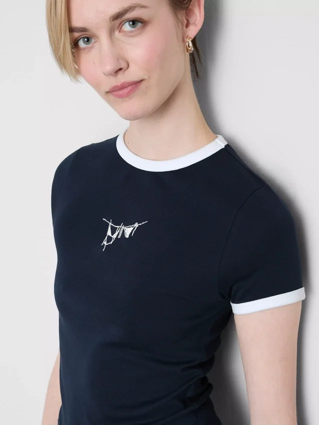 Barn-T-shirt i bomull med tryck