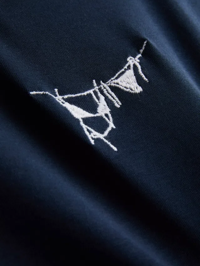 Barn-T-shirt i bomull med tryck