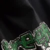 Barn-T-shirt i bomullsrik Green Day-modell med rynkad detalj