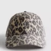 Baseballkeps med leopardmönster