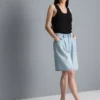Bermudashorts i bomullsdenim