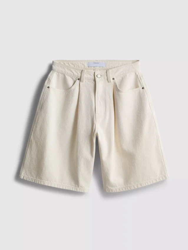 Bermudashorts i bomullsdenim