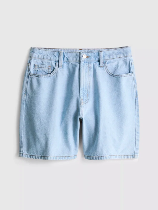 Bermudashorts i bomullsdenim