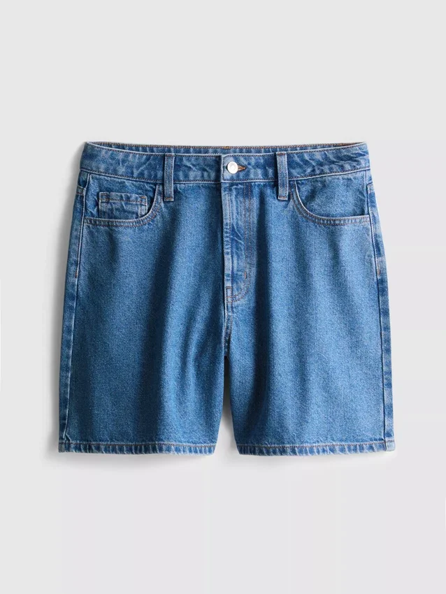 Bermudashorts i bomullsdenim