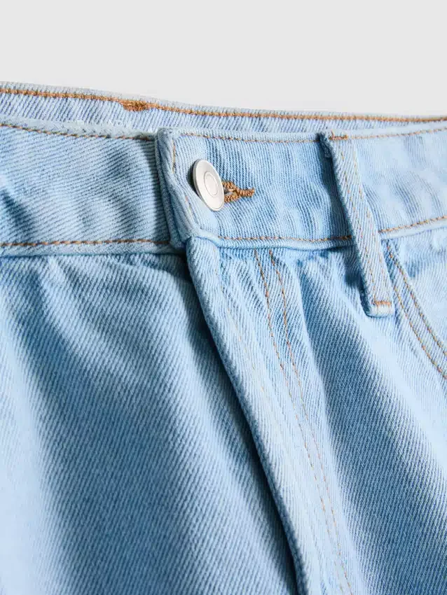 Bermudashorts i bomullsdenim