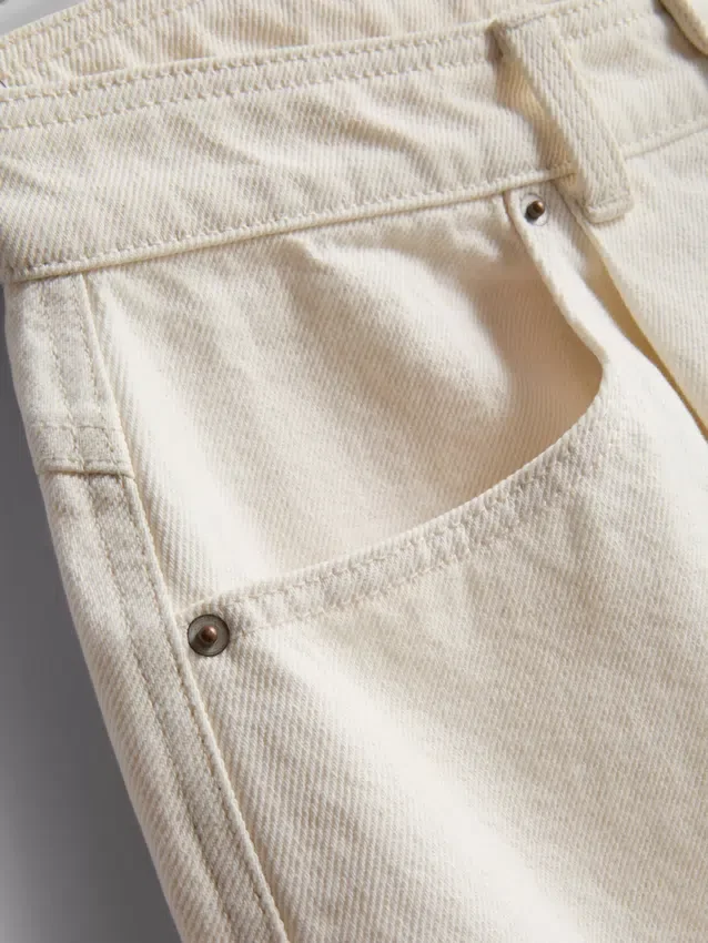 Bermudashorts i bomullsdenim