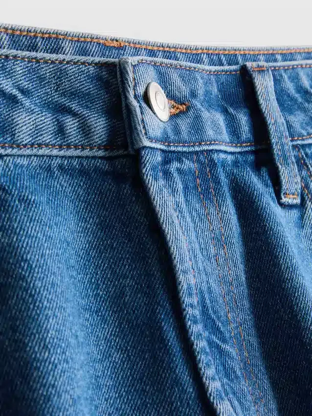Bermudashorts i bomullsdenim