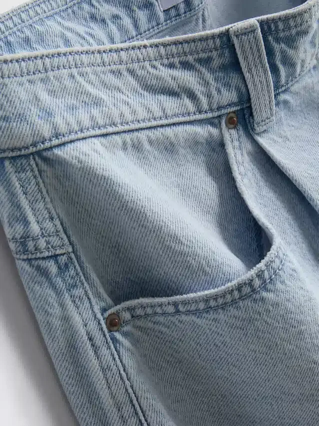 Bermudashorts i bomullsdenim