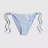 Bikinibottnar i gingham med daisy-kant