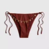 Bikinibottnar med kedjedetaljer och knytband i sidorna